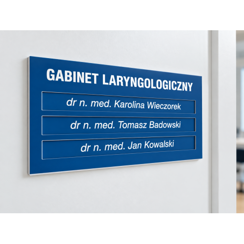 Tabliczka grawerowana z wymiennymi wsuwkami